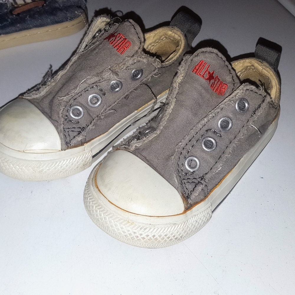 Toddler converse slide ons